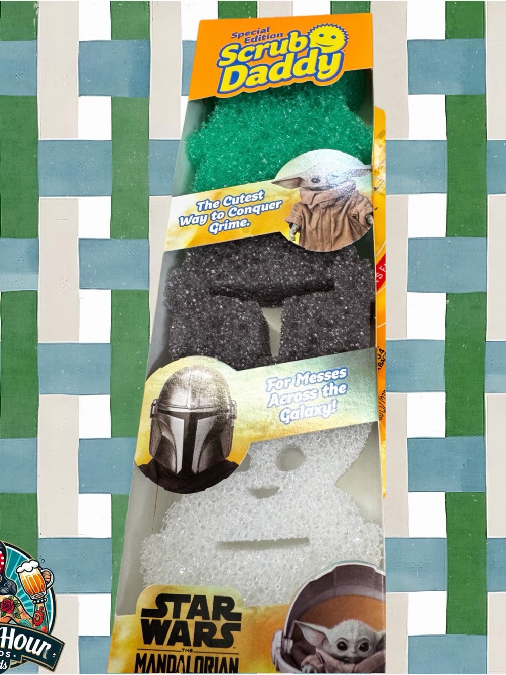 Star Wars Mandalorian Scrub Daddy 3 Pack New